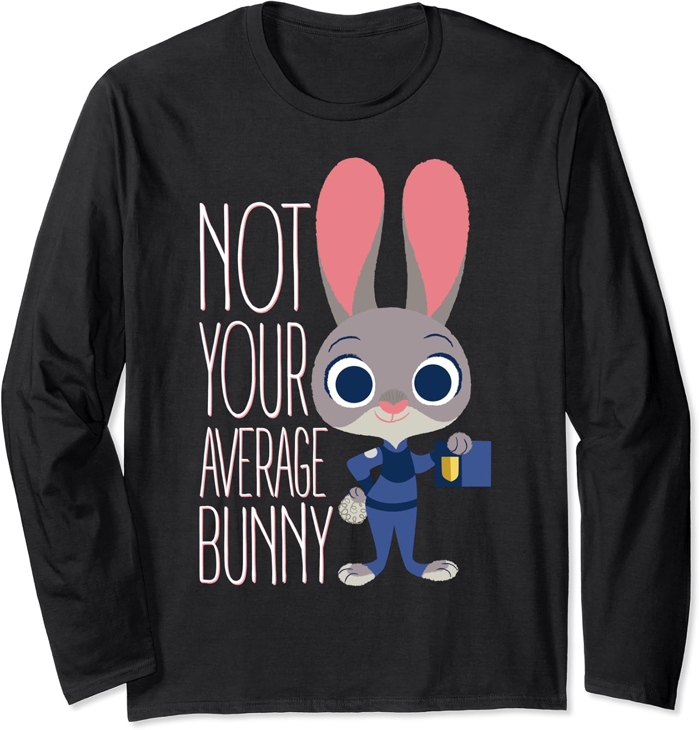 Disney zootopia not your average bunny portrait manche longue amazon Disney zootopia not your average bunny portrait manche longue amazon